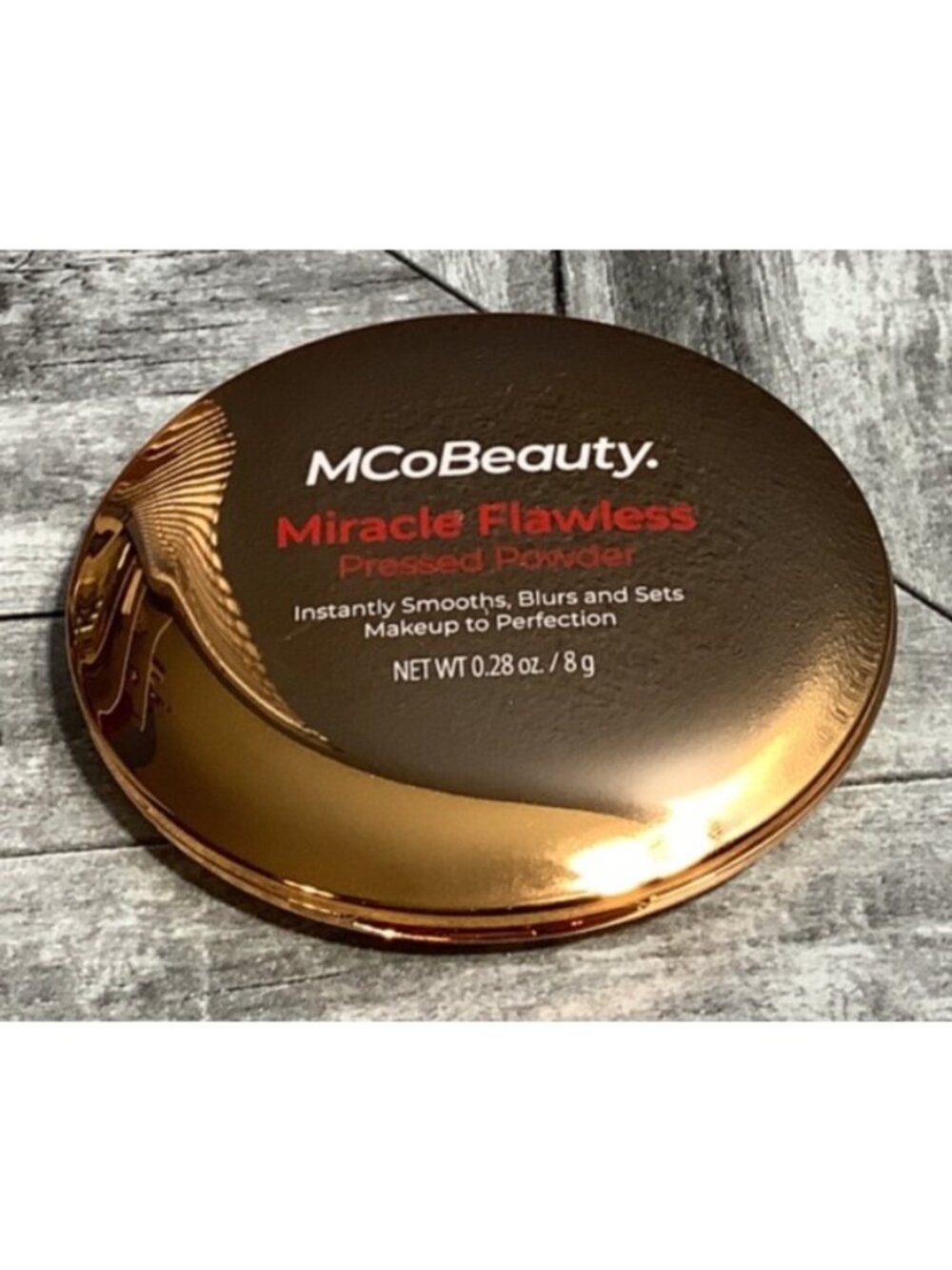 MCoBeauty Miracle Flawless Pressed Powder Compact - Translucent 0.28 Oz